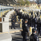 CBP officers from the Office of Field Operations and agents from the U.S. Border Patrol and Air and Marine Operations run exercises at the U.S-Mexico border at the San Ysidro Port of Entry on November 22, 2018